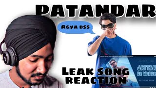 Patandar Arjan Dhillon Leaked Song Reaction  Patandar  Hikka Arjan Dhillon [upl. by Chrissie]