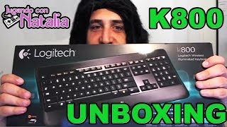 Unboxing  Teclado Logitech K800 [upl. by Hoxie337]