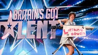 Britains Got Talent 2015  David Walliams Golden Buzzer  Lorraine Bowen [upl. by Ahsiral]