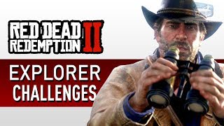 Red Dead Redemption 2  Explorer Challenge Guide [upl. by Airdni]