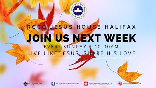 RCCG Jesus House Halifax  Weekly Announcements [upl. by Aihsetel]