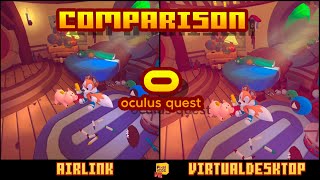 Oculus Airlink vs Virtual Desktop Comparison [upl. by Sukramaj]