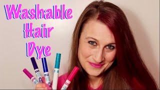 How To Make Washable Hair Dye With Markers Temporary [upl. by Akeinahs110]