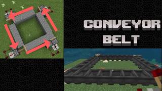 Easy Minecraft Conveyor Belt [upl. by Lawler547]