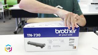 How to Install a Brother TN730 Toner Cartridge [upl. by Aspasia476]