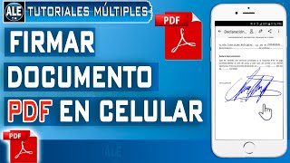 Como Firmar Un Documento En PDF Desde El Celular [upl. by Naryk]