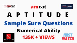 AMCAT  Aptitude Questions with Solutions  Sample Sure Questions  20232024 [upl. by Stempien]