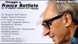 FRANCO BATTIATO  COMPILATION 12 MIGLIORI CANZONI DEL MAESTRO PRIMA PARTE  DiscoBattiato [upl. by Nirrat]