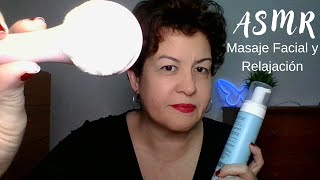 ✨ASMR MASAJE FACIAL Y RELAJACIÓN para dormir Soft spoken [upl. by Arad]