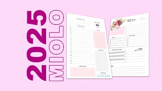 Miolo de AGENDA 2025 PDF para Imprimir [upl. by Imim]