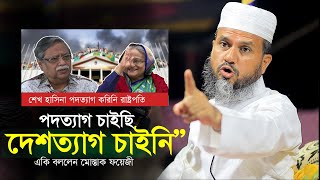 দেশের একজনও মানুষ ও চায় নাই শেখ হাসিনার দেশত্যাগ মোস্তাক ফয়েজী পীর সাহেব mushtaq faizi [upl. by Odla]