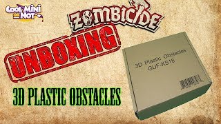 Zombicide Green Horde  Black Plague  3d Plastic Obstacles Unboxing [upl. by Ahsienor]