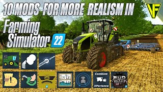 10 Must Have Mods For More Realism In Farming Simulator 22 [upl. by Saks398]