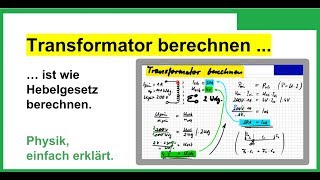 Der Transformator Trafo das Berechnen mit Formel ist wie siehe Beschreibung also einfach [upl. by Hepsiba]