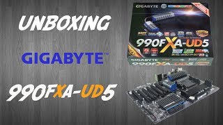 StudioPC  Unboxing Placa Mãe Gigabyte 990FXAUD5 [upl. by Eimmis]