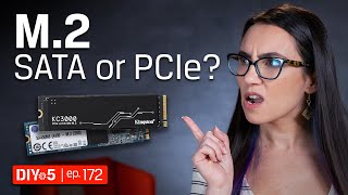 SATA M2 SSD vs PCIe M2 SSD  What’s the difference – DIY in 5 Ep 172 [upl. by Ettenaj218]