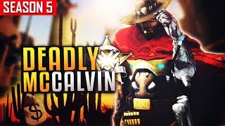 McCree Legend  Calvin INSANE Headshots 44 Critical Hits S5 TOP 500 [upl. by Wynnie]