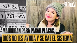 Madrugan para pagar placas Dios no les ayuda y se cae el sistema [upl. by Gosser]