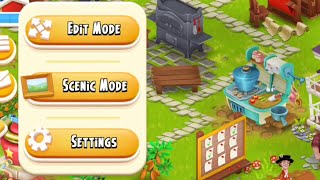 Hay Day New Update  Scenic Mode and Edit Mode [upl. by Ynaittirb]