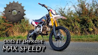 WPB 190 ZONGSHEN Top Speed TEST With New Sprocket [upl. by Hnoj110]