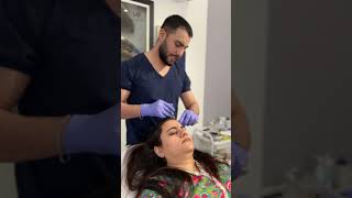 Hair PRP Treatment done by malikrizwanofficials at MRAestheticsclinic shorts youtubeshorts [upl. by Hsotnas400]