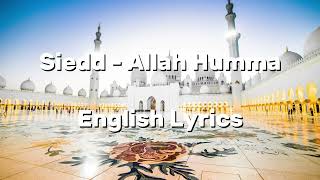 Siedd  Allah Humma English Lyrics by Comprobrain Extra sieddofficial [upl. by Laurianne776]