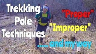 How to use trekking poles the proper improper and  my way [upl. by Lennor]