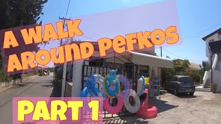 A walk around Pefkos Part 1 The beach road 2019 [upl. by Mohammad265]