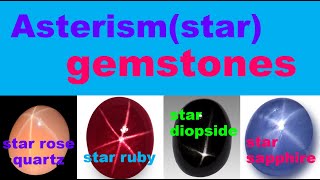 Asterism in gemstonesstar ruby star sapphire star spinel star diopside star rose quartz [upl. by Sebastien844]