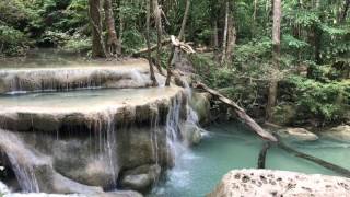 Highlights of Gorgeous Erawan Waterfall all 7 Levels  national park Thailand [upl. by Patrizius949]