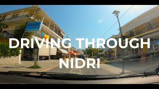 DRIVING THROUGH NIDRI BY CAR SUMMER 2022 LEFKADA [upl. by Nhor]