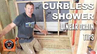 Curbless Shower Pan Planning Schluter Curbless Shower Part 1 [upl. by Hocker314]