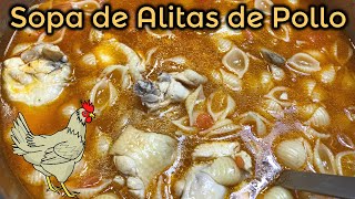 SABOR DELICIOSO SOPA DE TOMATE CON ALITAS DE POLLO MUY RICO [upl. by Leinnad]