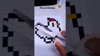 Pixel Art Drawing 🐔🐓 art pixelart cute pixel ideas pixelartideas shorts drawing chicken [upl. by Sanborn]