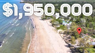 Lake Huron Walkout Sandy Beach Retreat FOR SALE  6626 East Parkway Drive Ipperwash [upl. by Rieger]