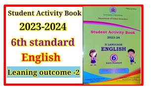 6th English student activity book learning outcome26thenglish kalika balavardhane kalika phala 2 [upl. by Ande]