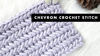 How To Herringbone Single Crochet Stitch Tutorial [upl. by Miuqaoj]