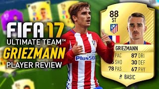 FIFA 17 ANTOINE GRIEZMANN 88 PLAYER REVIEW FIFA 17 ULTIMATE TEAM [upl. by Ainnek]