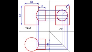 How to Draw the Interpenetration of two Cylinders in AutoCAD [upl. by Nodal]