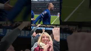 Chelseas equalizer got Stamford Bridge AMPED 🤩️🔵 [upl. by Jerrilee]