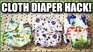 One Size Cloth Diaper  NEWBORN HACK [upl. by Weisberg478]