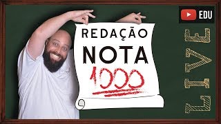 Redação Nota Mil Live  Prof Noslen [upl. by Ranique]