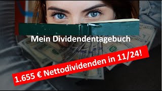 Dividendenupdate meiner ETFs amp Aktien  1655 € NettoAusschüttungen in 112024 [upl. by Enimisaj944]