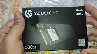 HP EX900 M 2 500GB PCIe NVMe Internal SSD unboxing hp ssd nvme unboxing ex900 pcle 500gb [upl. by Gerrilee90]