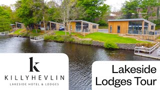 Killyhevlin Hotel  Lakeside Lodges Tour [upl. by Cost]