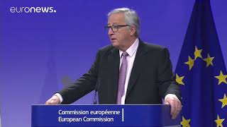 Watch in full EU Commission President Juncker and British PM May press conference on Brexit deal [upl. by Aisirtap]