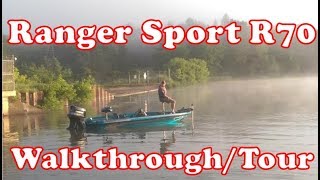 Ranger Sport R70 Walkthrough amp Boat Tour [upl. by Nolubez]