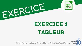 Tableur Exercice1 [upl. by Otilrac]