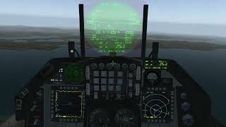 BMS F16 Simulated Flameout Landing [upl. by Saphra]