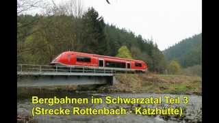 Bergbahnen im Schwarzatal Teil 3 Strecke Rottenbach  Katzhütte [upl. by Okika]